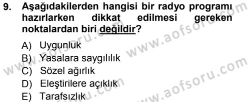 İletişim Ortamları Tasarımı Dersi 2013 - 2014 Yılı Tek Ders Sınav Soruları 9. Soru