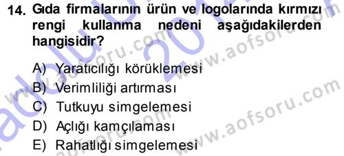 İletişim Ortamları Tasarımı Dersi 2014 - 2015 Yılı (Vize) Ara Sınav Soruları 14. Soru