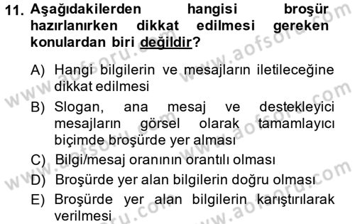 İletişim Ortamları Tasarımı Dersi 2014 - 2015 Yılı Tek Ders Sınav Soruları 11. Soru