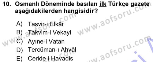 İletişim Ortamları Tasarımı Dersi 2015 - 2016 Yılı (Vize) Ara Sınav Soruları 10. Soru