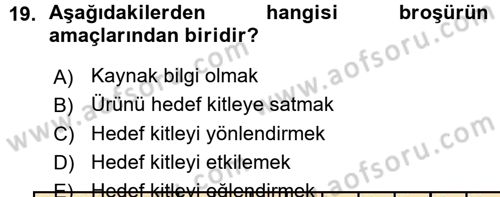 İletişim Ortamları Tasarımı Dersi 2015 - 2016 Yılı (Vize) Ara Sınav Soruları 19. Soru