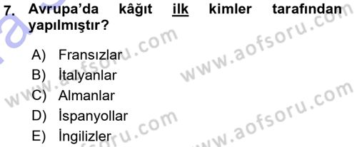 İletişim Ortamları Tasarımı Dersi 2015 - 2016 Yılı (Vize) Ara Sınav Soruları 7. Soru