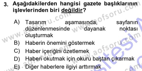 İletişim Ortamları Tasarımı Dersi 2015 - 2016 Yılı (Final) Dönem Sonu Sınav Soruları 3. Soru