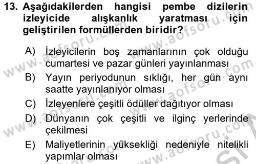 İletişim Ortamları Tasarımı Dersi 2016 - 2017 Yılı 3 Ders Sınav Soruları 13. Soru
