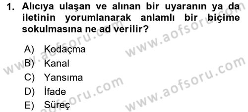 İletişim Ortamları Tasarımı Dersi 2016 - 2017 Yılı (Vize) Ara Sınav Soruları 1. Soru