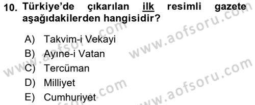 İletişim Ortamları Tasarımı Dersi 2016 - 2017 Yılı (Vize) Ara Sınav Soruları 10. Soru