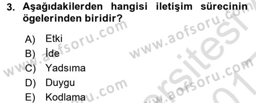 İletişim Ortamları Tasarımı Dersi 2016 - 2017 Yılı (Vize) Ara Sınav Soruları 3. Soru