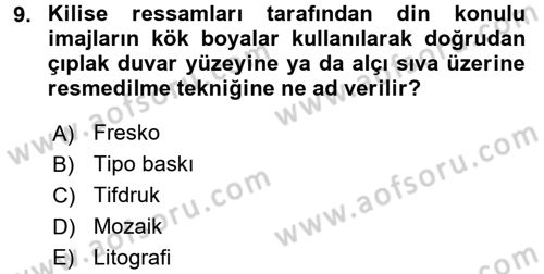 İletişim Ortamları Tasarımı Dersi 2016 - 2017 Yılı (Vize) Ara Sınav Soruları 9. Soru
