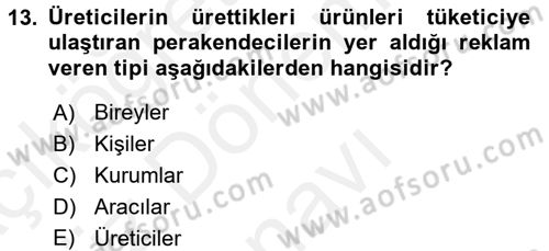 İletişim Ortamları Tasarımı Dersi 2016 - 2017 Yılı (Final) Dönem Sonu Sınav Soruları 13. Soru