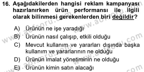 İletişim Ortamları Tasarımı Dersi 2016 - 2017 Yılı (Final) Dönem Sonu Sınav Soruları 16. Soru
