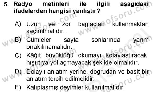 İletişim Ortamları Tasarımı Dersi 2016 - 2017 Yılı (Final) Dönem Sonu Sınav Soruları 5. Soru