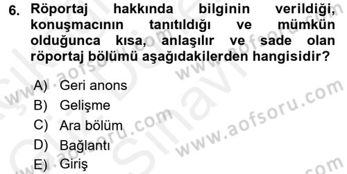 İletişim Ortamları Tasarımı Dersi 2016 - 2017 Yılı (Final) Dönem Sonu Sınav Soruları 6. Soru