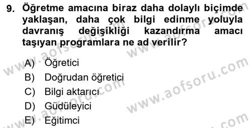 İletişim Ortamları Tasarımı Dersi 2016 - 2017 Yılı (Final) Dönem Sonu Sınav Soruları 9. Soru