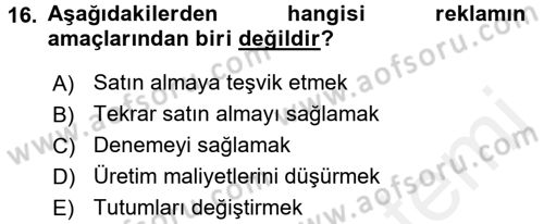 İletişim Ortamları Tasarımı Dersi 2017 - 2018 Yılı 3 Ders Sınav Soruları 16. Soru