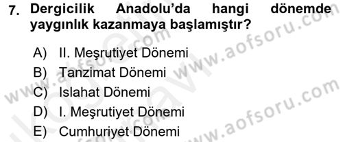 İletişim Ortamları Tasarımı Dersi 2017 - 2018 Yılı 3 Ders Sınav Soruları 7. Soru
