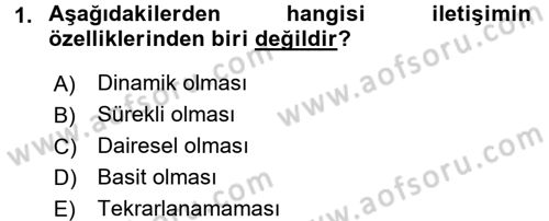 İletişim Ortamları Tasarımı Dersi 2017 - 2018 Yılı (Vize) Ara Sınav Soruları 1. Soru