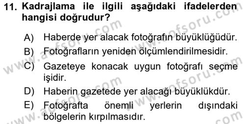 İletişim Ortamları Tasarımı Dersi 2017 - 2018 Yılı (Vize) Ara Sınav Soruları 11. Soru