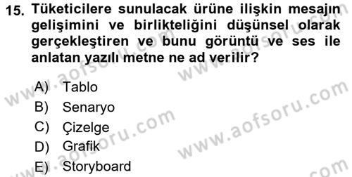 İletişim Ortamları Tasarımı Dersi 2017 - 2018 Yılı (Final) Dönem Sonu Sınav Soruları 15. Soru