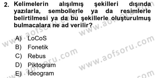İletişim Ortamları Tasarımı Dersi 2017 - 2018 Yılı (Final) Dönem Sonu Sınav Soruları 2. Soru