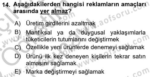 İletişim Ortamları Tasarımı Dersi 2018 - 2019 Yılı Yaz Okulu Sınav Soruları 14. Soru