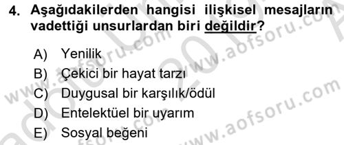 İletişim Ortamları Tasarımı Dersi 2019 - 2020 Yılı (Vize) Ara Sınav Soruları 4. Soru