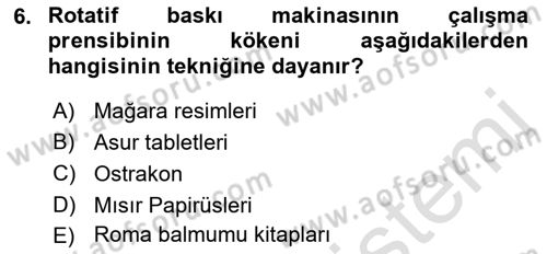 İletişim Ortamları Tasarımı Dersi 2019 - 2020 Yılı (Vize) Ara Sınav Soruları 6. Soru