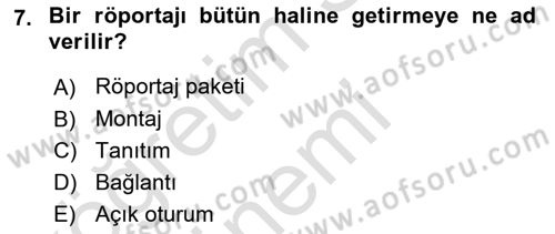 İletişim Ortamları Tasarımı Dersi 2019 - 2020 Yılı (Final) Dönem Sonu Sınav Soruları 7. Soru