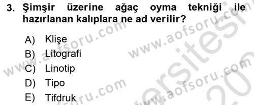 İletişim Ortamları Tasarımı Dersi 2020 - 2021 Yılı Yaz Okulu Sınav Soruları 3. Soru