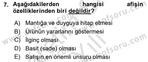 İletişim Ortamları Tasarımı Dersi 2020 - 2021 Yılı Yaz Okulu Sınav Soruları 7. Soru