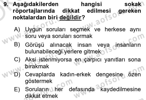 İletişim Ortamları Tasarımı Dersi 2020 - 2021 Yılı Yaz Okulu Sınav Soruları 9. Soru