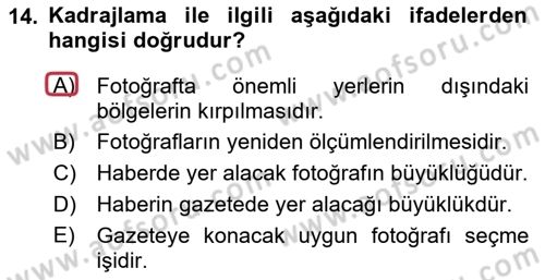 İletişim Ortamları Tasarımı Dersi 2021 - 2022 Yılı (Vize) Ara Sınav Soruları 14. Soru