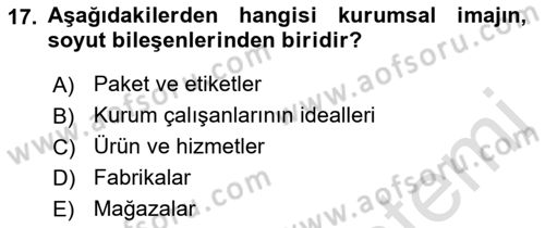 Kurum Kültürü Dersi 2022 - 2023 Yılı (Vize) Ara Sınav Soruları 17. Soru