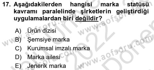 Kurum Kültürü Dersi 2022 - 2023 Yılı (Final) Dönem Sonu Sınav Soruları 17. Soru