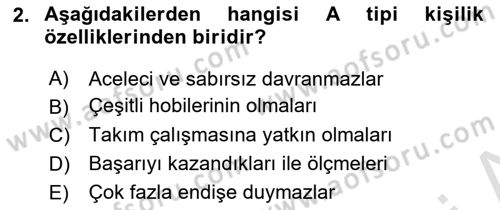 Kurum Kültürü Dersi 2022 - 2023 Yılı (Final) Dönem Sonu Sınav Soruları 2. Soru