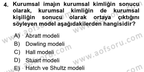 Kurum Kültürü Dersi 2023 - 2024 Yılı (Final) Dönem Sonu Sınav Soruları 4. Soru