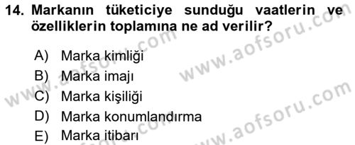 Kurum Kültürü Dersi 2024 - 2025 Yılı (Final) Dönem Sonu Sınav Soruları 14. Soru