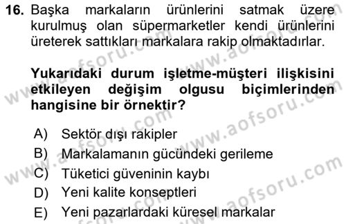 Kurum Kültürü Dersi 2025 - 2026 Yılı (Vize) Ara Sınav Soruları 16. Soru