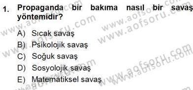 İkna Edici İletişim Dersi 2013 - 2014 Yılı (Vize) Ara Sınavı 1. Soru