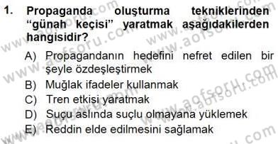 İkna Edici İletişim Dersi 2014 - 2015 Yılı (Vize) Ara Sınav Soruları 1. Soru
