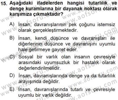İkna Edici İletişim Dersi 2014 - 2015 Yılı (Vize) Ara Sınav Soruları 15. Soru
