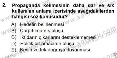 İkna Edici İletişim Dersi 2014 - 2015 Yılı (Vize) Ara Sınav Soruları 2. Soru