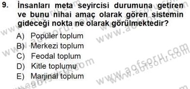 İkna Edici İletişim Dersi 2014 - 2015 Yılı (Vize) Ara Sınav Soruları 9. Soru