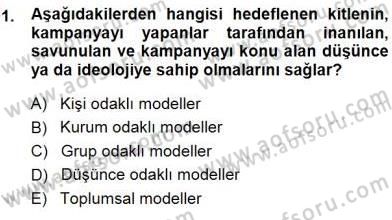 İkna Edici İletişim Dersi 2014 - 2015 Yılı (Final) Dönem Sonu Sınav Soruları 1. Soru