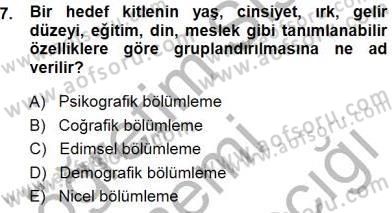 İkna Edici İletişim Dersi 2014 - 2015 Yılı (Final) Dönem Sonu Sınav Soruları 7. Soru
