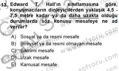 İkna Edici İletişim Dersi 2015 - 2016 Yılı (Final) Dönem Sonu Sınav Soruları 13. Soru