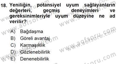 İkna Edici İletişim Dersi 2015 - 2016 Yılı (Final) Dönem Sonu Sınav Soruları 18. Soru