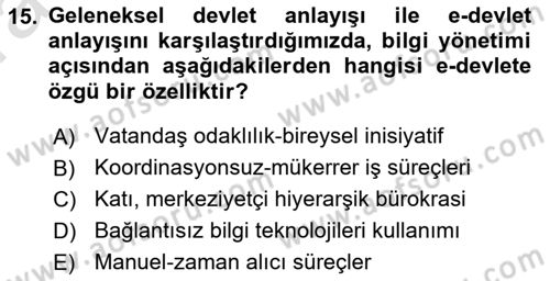 Kamusal Halkla İlişkiler Dersi 2017 - 2018 Yılı (Vize) Ara Sınav Soruları 15. Soru