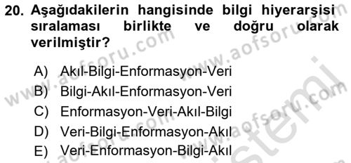 Kamusal Halkla İlişkiler Dersi 2017 - 2018 Yılı (Vize) Ara Sınav Soruları 20. Soru