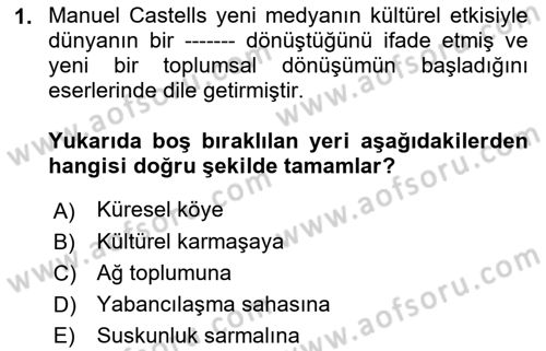 Kamusal Halkla İlişkiler Dersi 2018 - 2019 Yılı 3 Ders Sınav Soruları 1. Soru