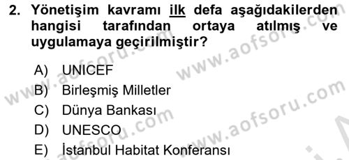 Kamusal Halkla İlişkiler Dersi 2018 - 2019 Yılı 3 Ders Sınav Soruları 2. Soru